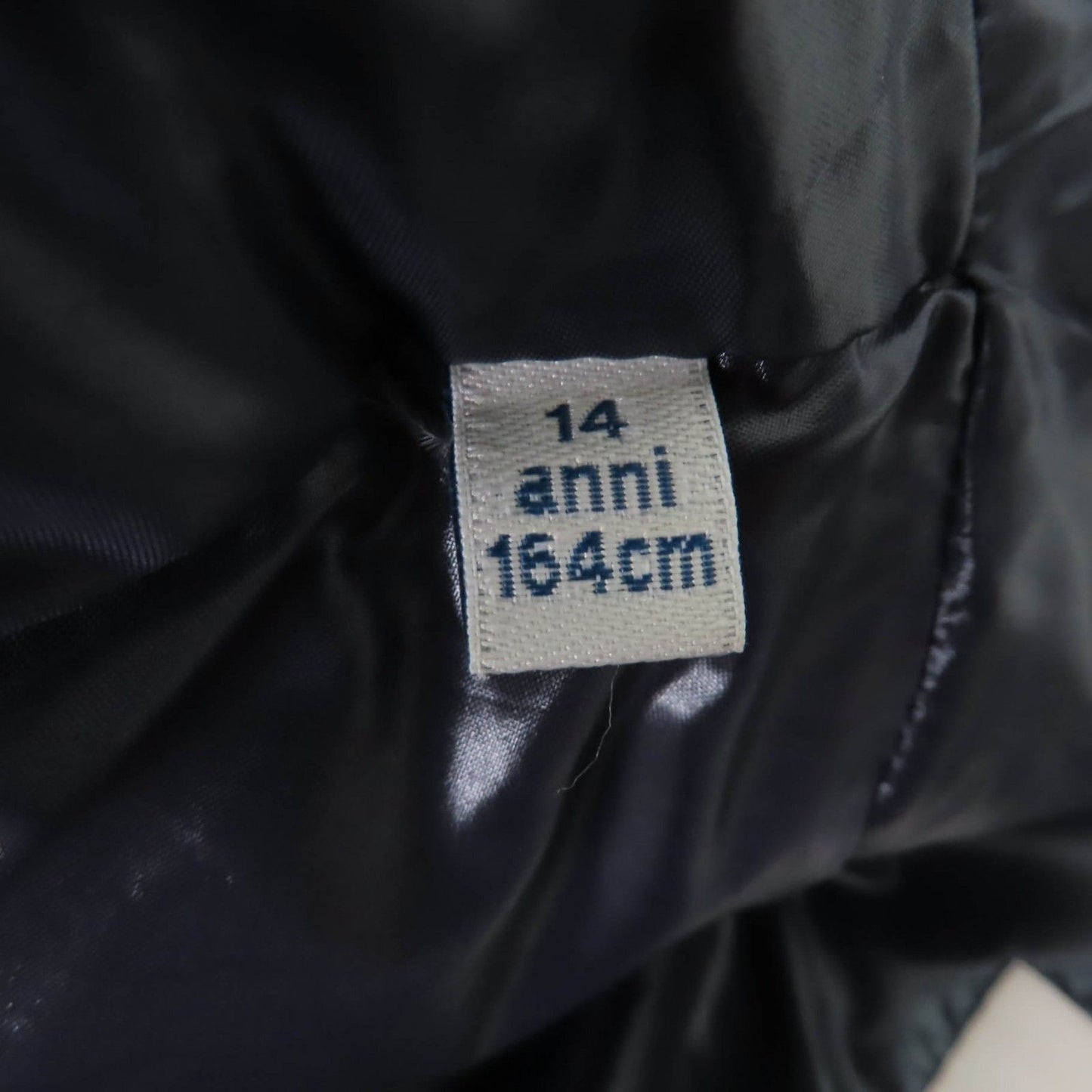 Moncler Servieres Logo Patch Hooded Kids Down Jacket Navy — view 9
