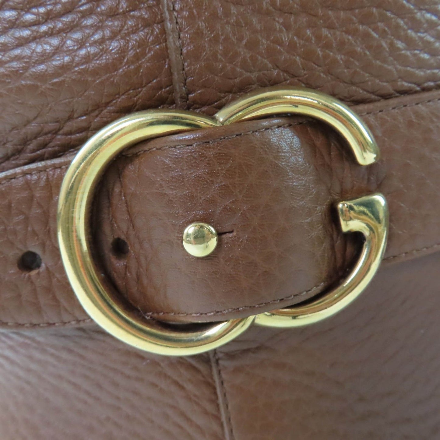 Gucci GG Leather Long Boots Brown Gold — view 9