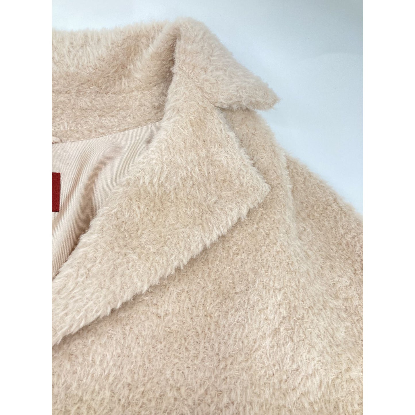 Max Mara Maxmara Studio Pink Alpaca Cowl Jagi Stand Collar Coat 38 — view 9