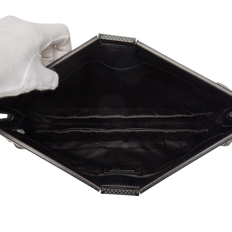 Bottega Veneta Clutch Black Leather — view 9