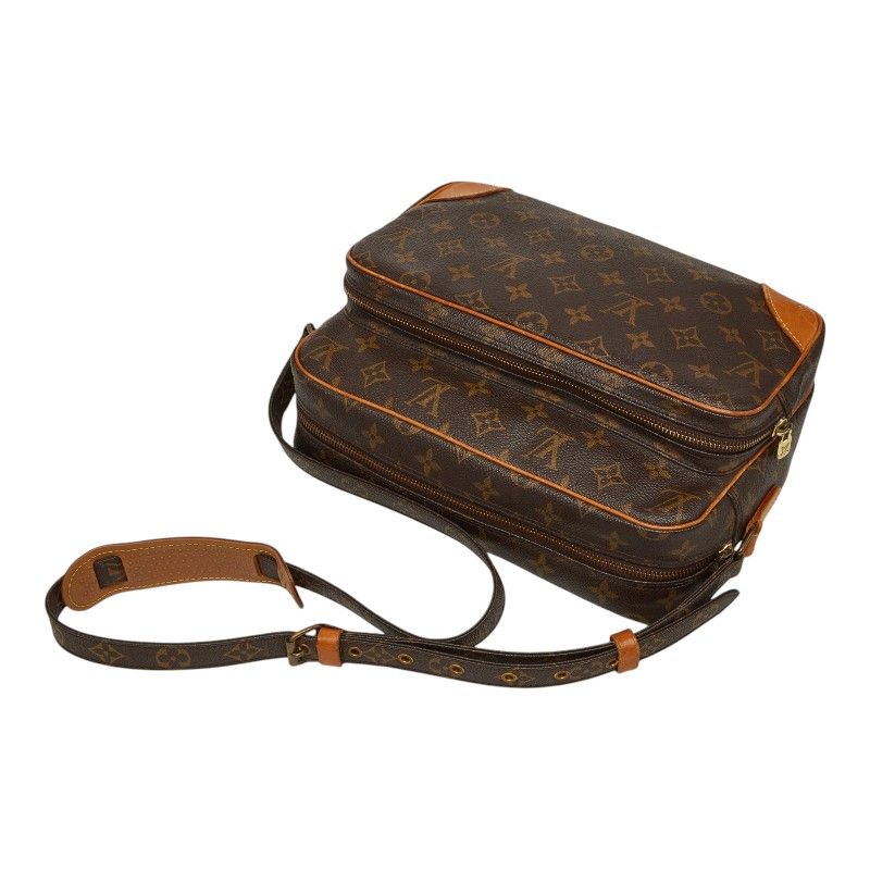 Louis Vuitton Monogram Nile Shoulder Bag Brown Leather — view 9
