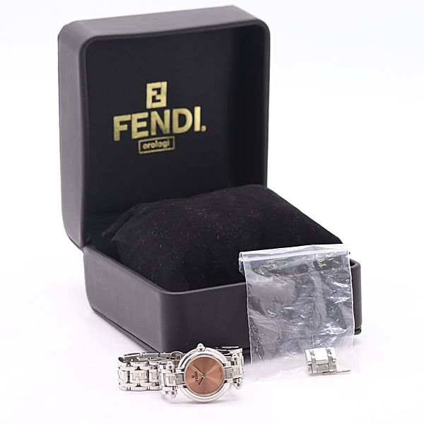 Fendi Box with Frame Orologi Quartz Rose Gold Dial Watch — view 5