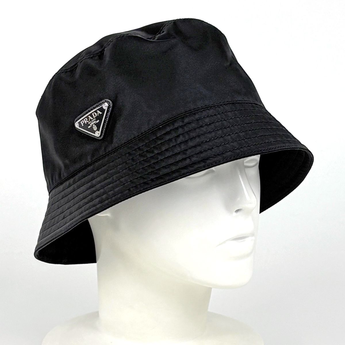 Prada Bucket Hat Re-Nylon Hat Nylon Black — view 5