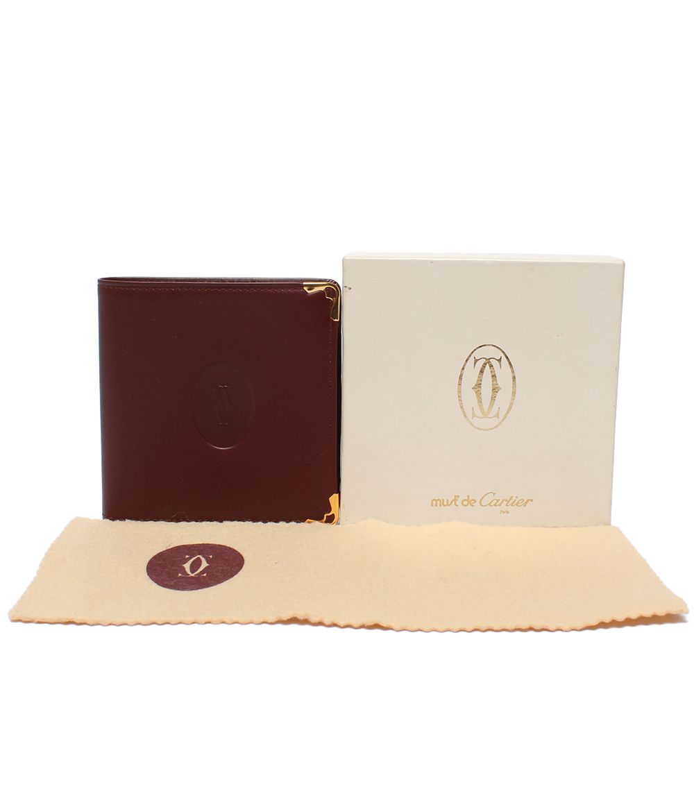 Cartier Bifold Wallet Burgundy — view 7