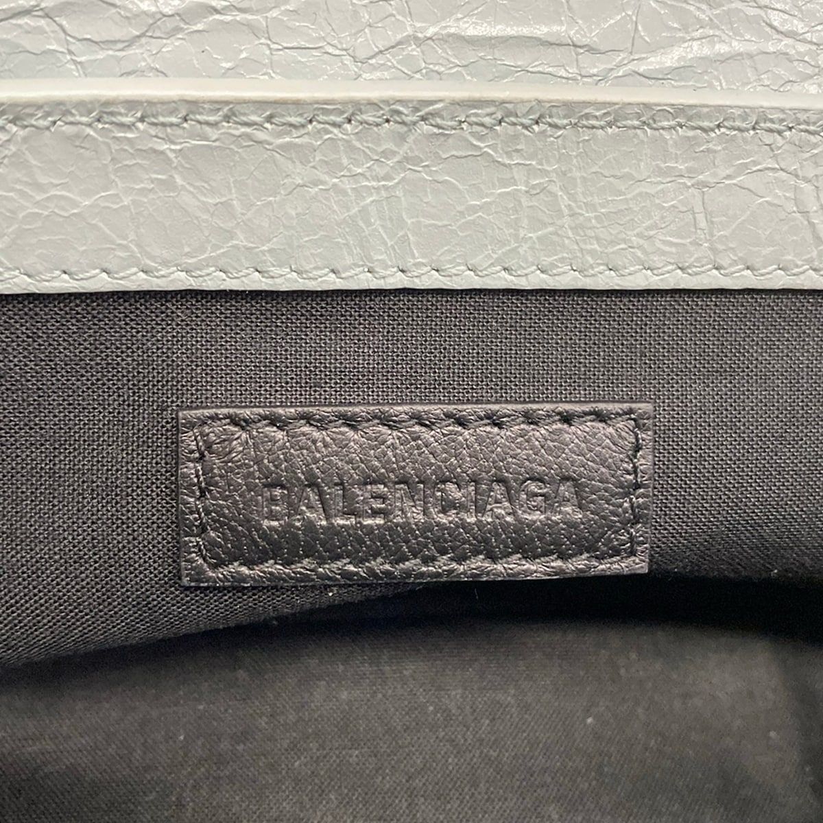 Balenciaga Shoulder Bag le Cagole XS Light Blue Leather — view 9
