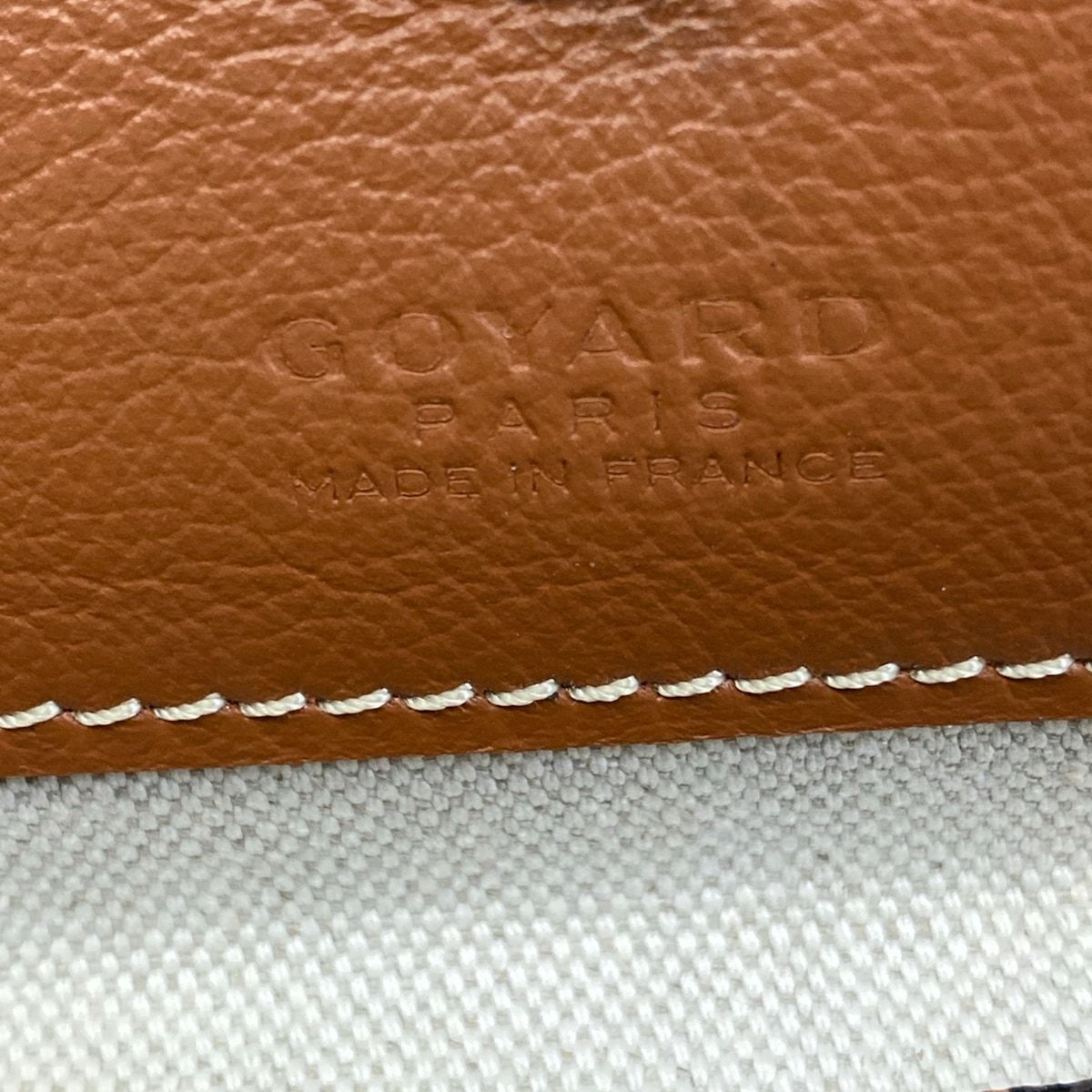 Goyard Tote Saint Louis GM Black Brown Leather — view 9
