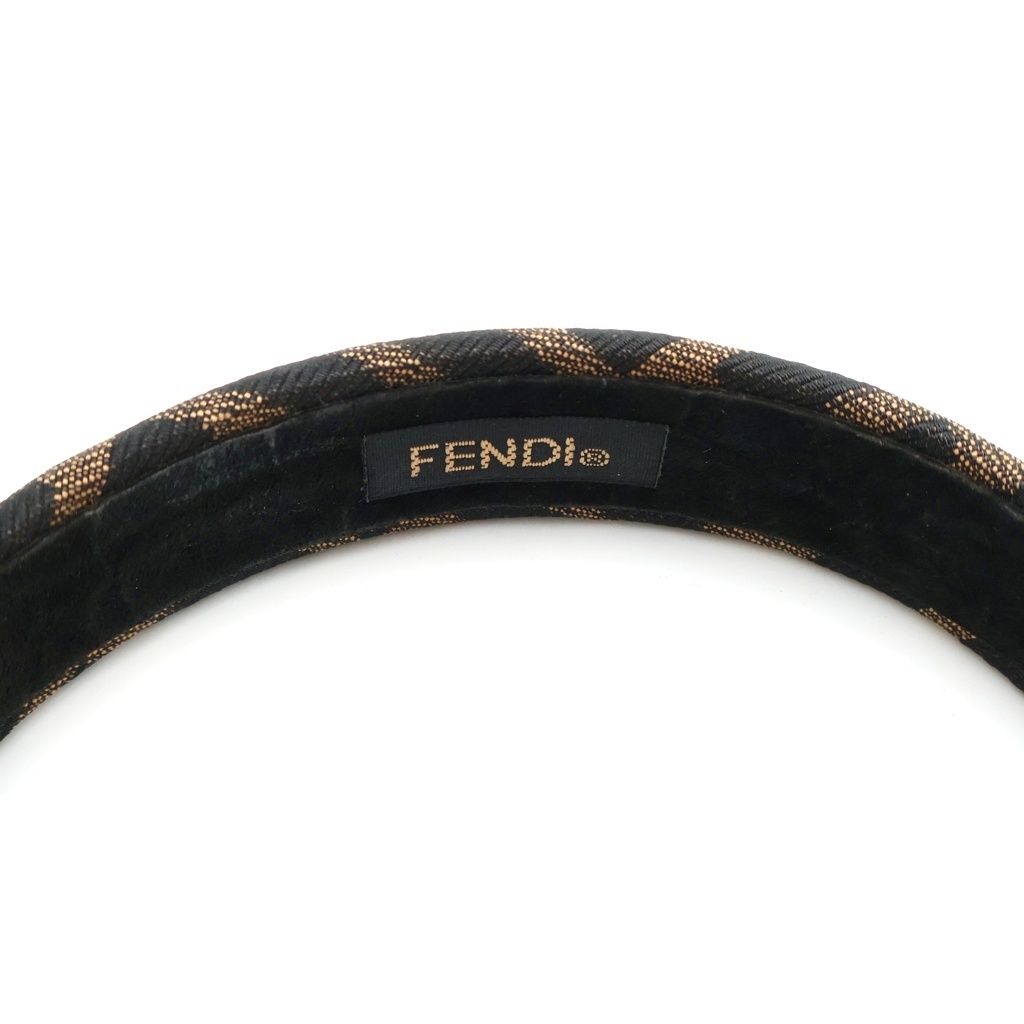 Fendi Zucca Pattern Headband Brown — view 6