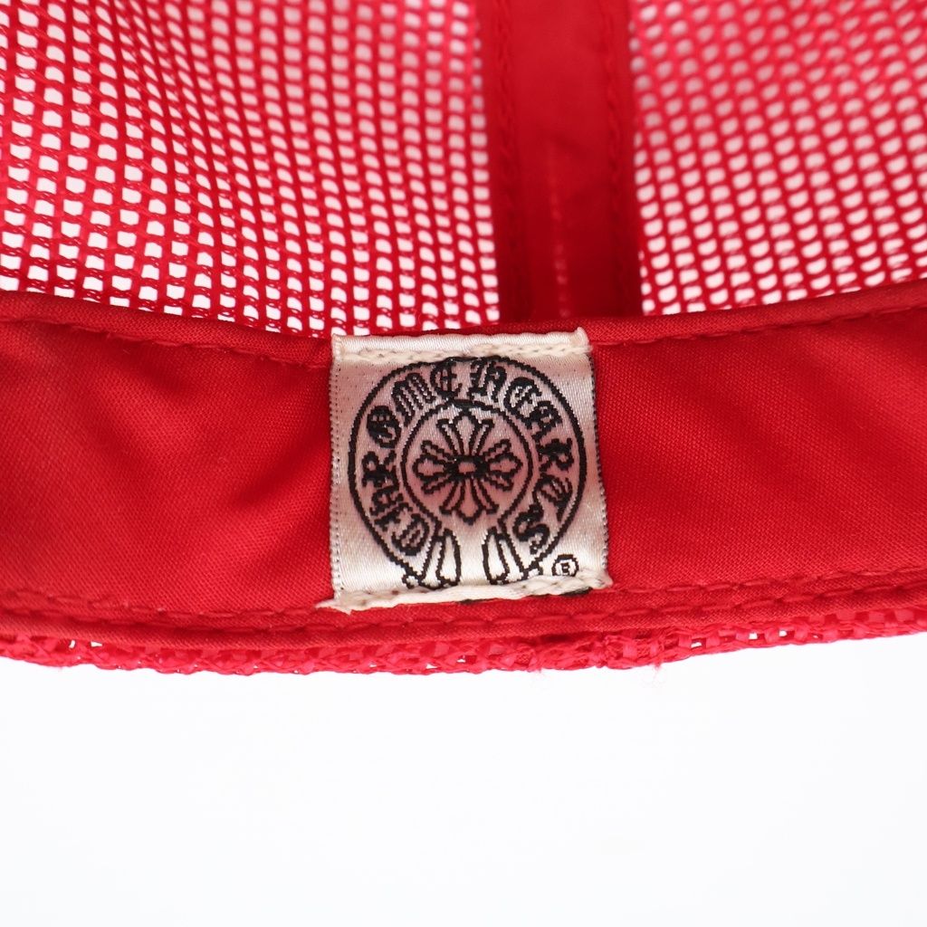 Chrome Hearts Vintage CH Crs Patch Trucker CH Cross Mesh Cap Red — view 8