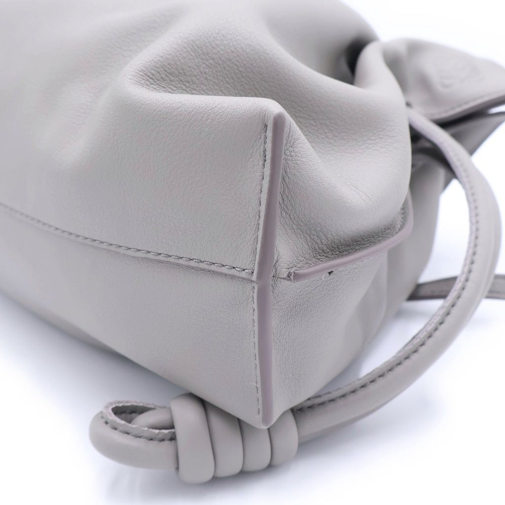 Loewe Flamenco Leather 2-Way Shoulder Handbag Gray — view 6
