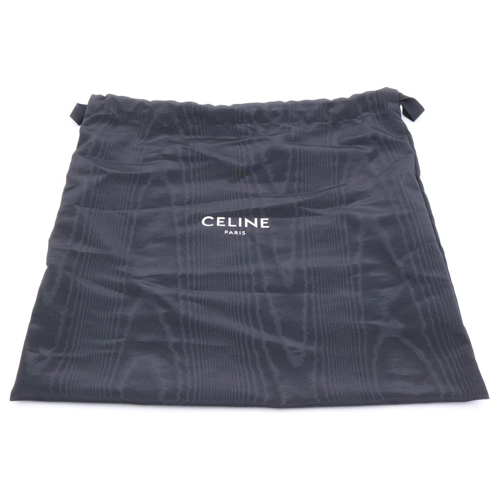 Celine 16 Saise Small 2-Way Mini Shoulder Bag Gray Leather Gold — view 7