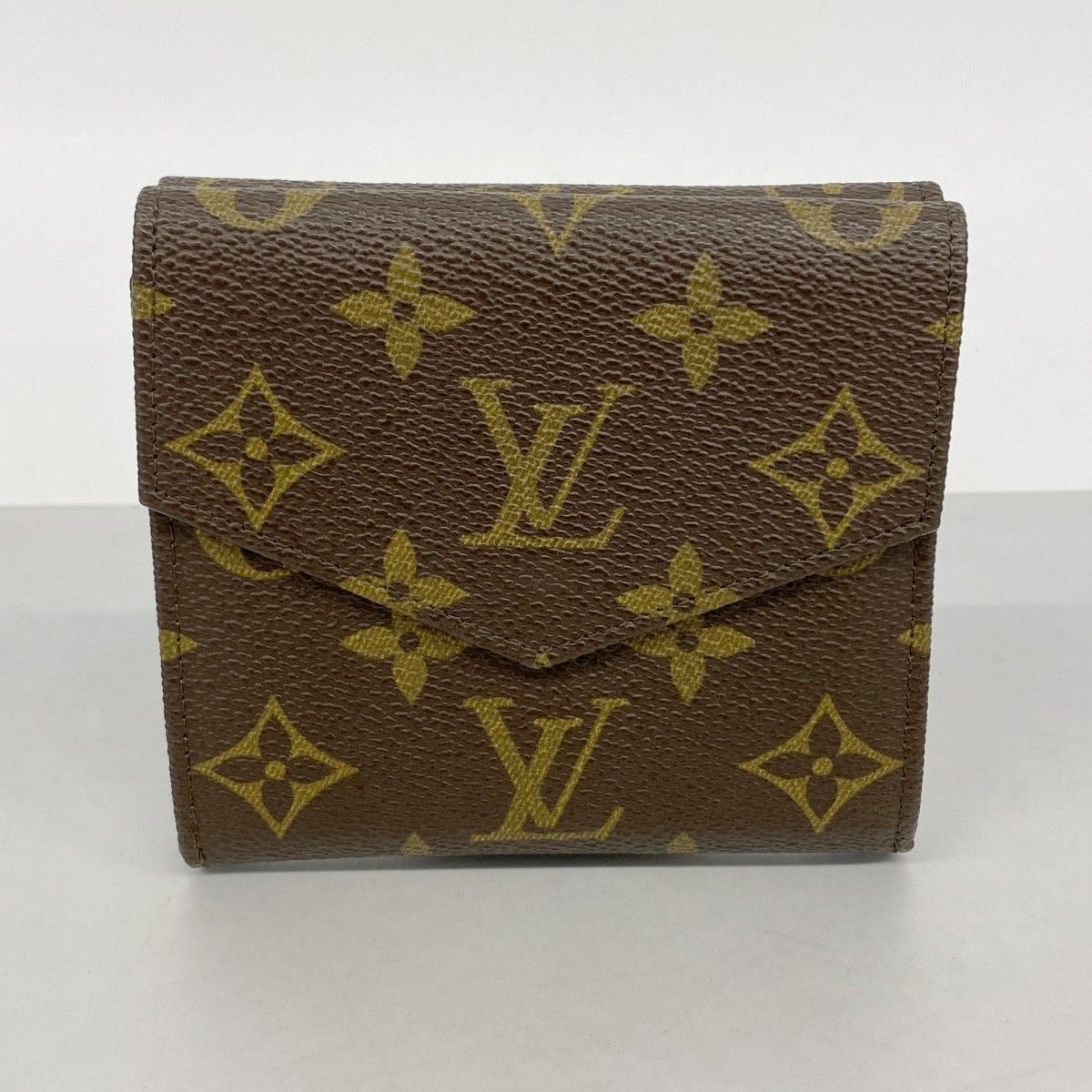 Louis Vuitton Trifold Wallet Monogram Porte-Monnaie Billets Cult Cles Brown — view 8