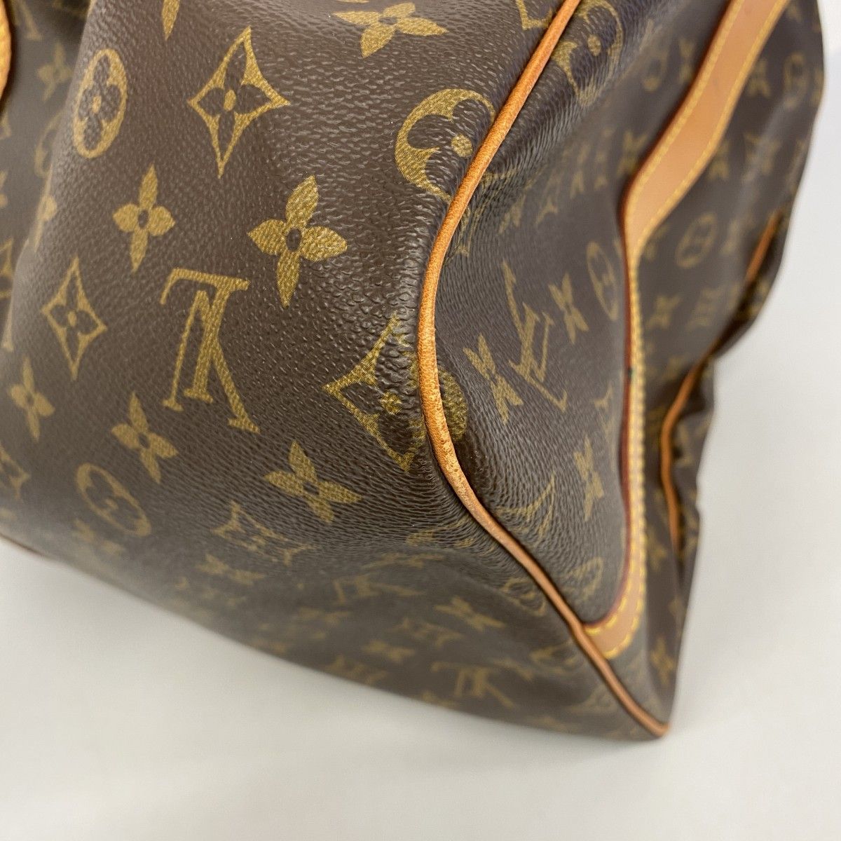 Louis Vuitton Boston Bag Monogram Keepall Bandouliere 55 Brown — view 9