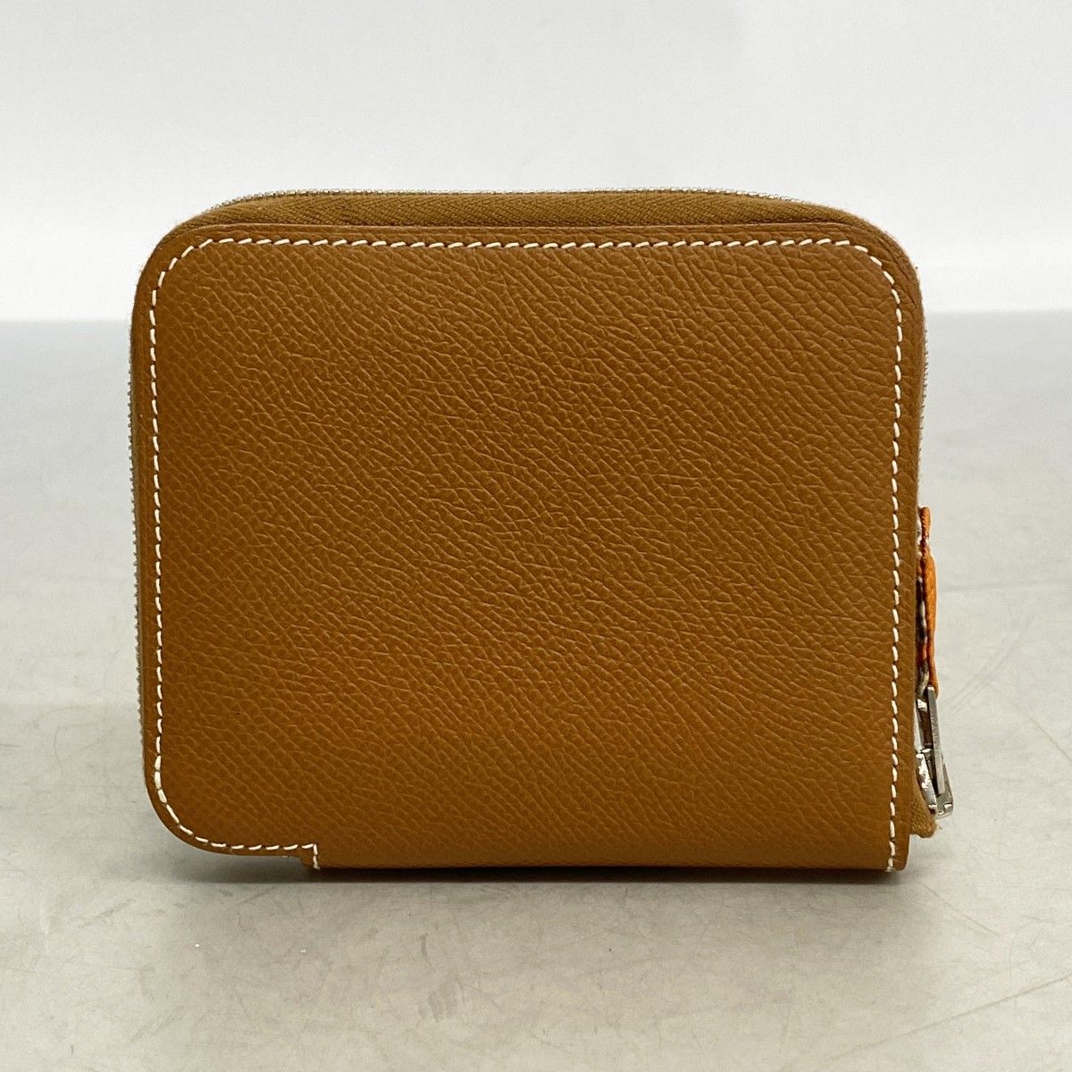 Hermes Coin Case Azap Silk Compact Veau Gold Silver — view 7