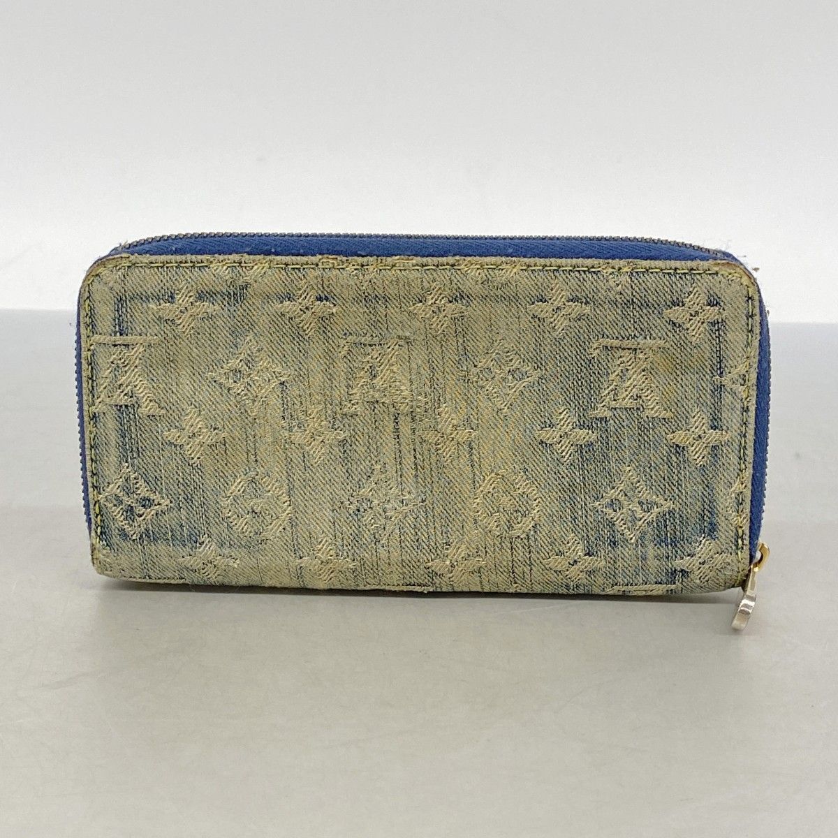 Louis Vuitton Wallet Monogram Denim Zippy Blue — view 8