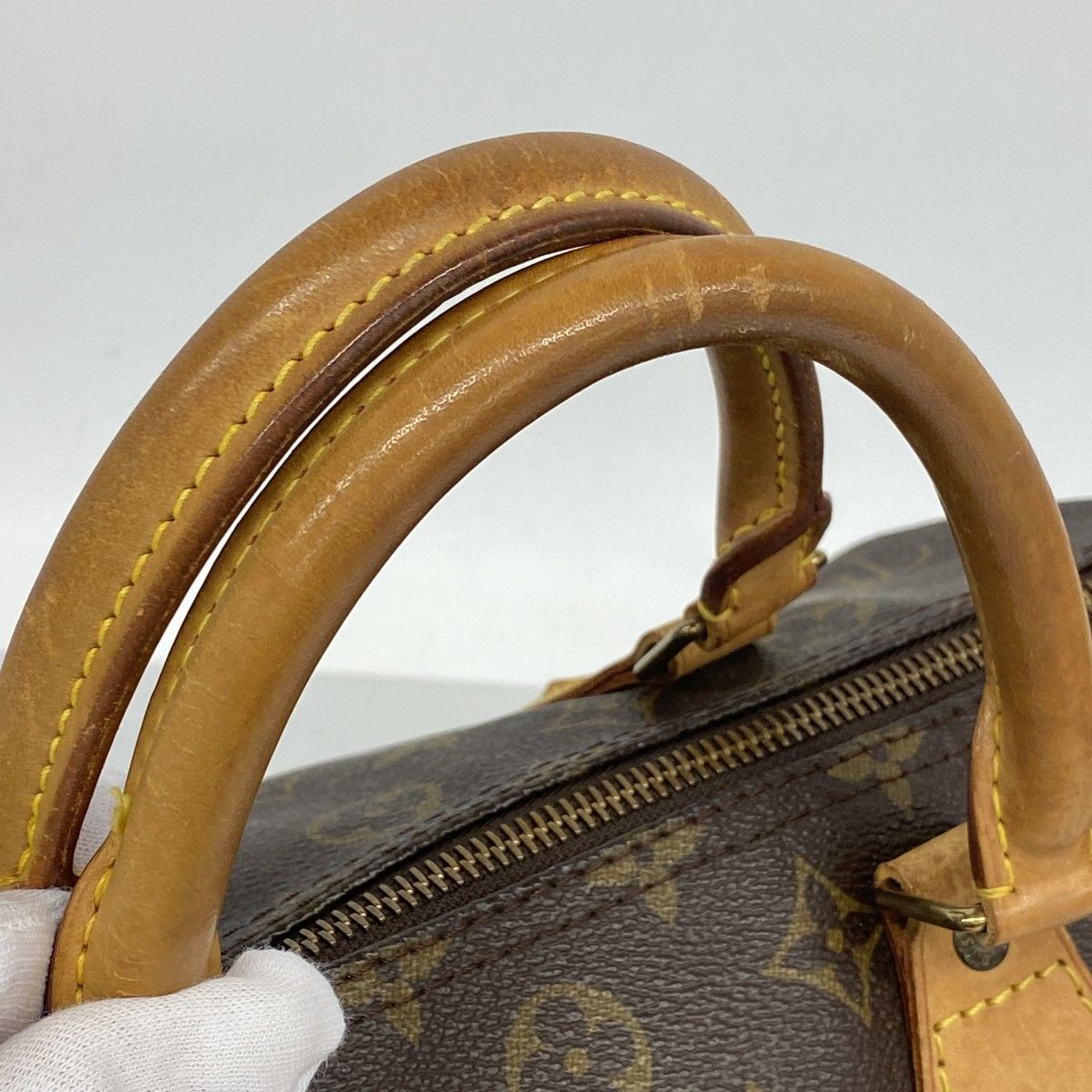 Louis Vuitton Handbag Monogram Speedy 30 Brown — view 9