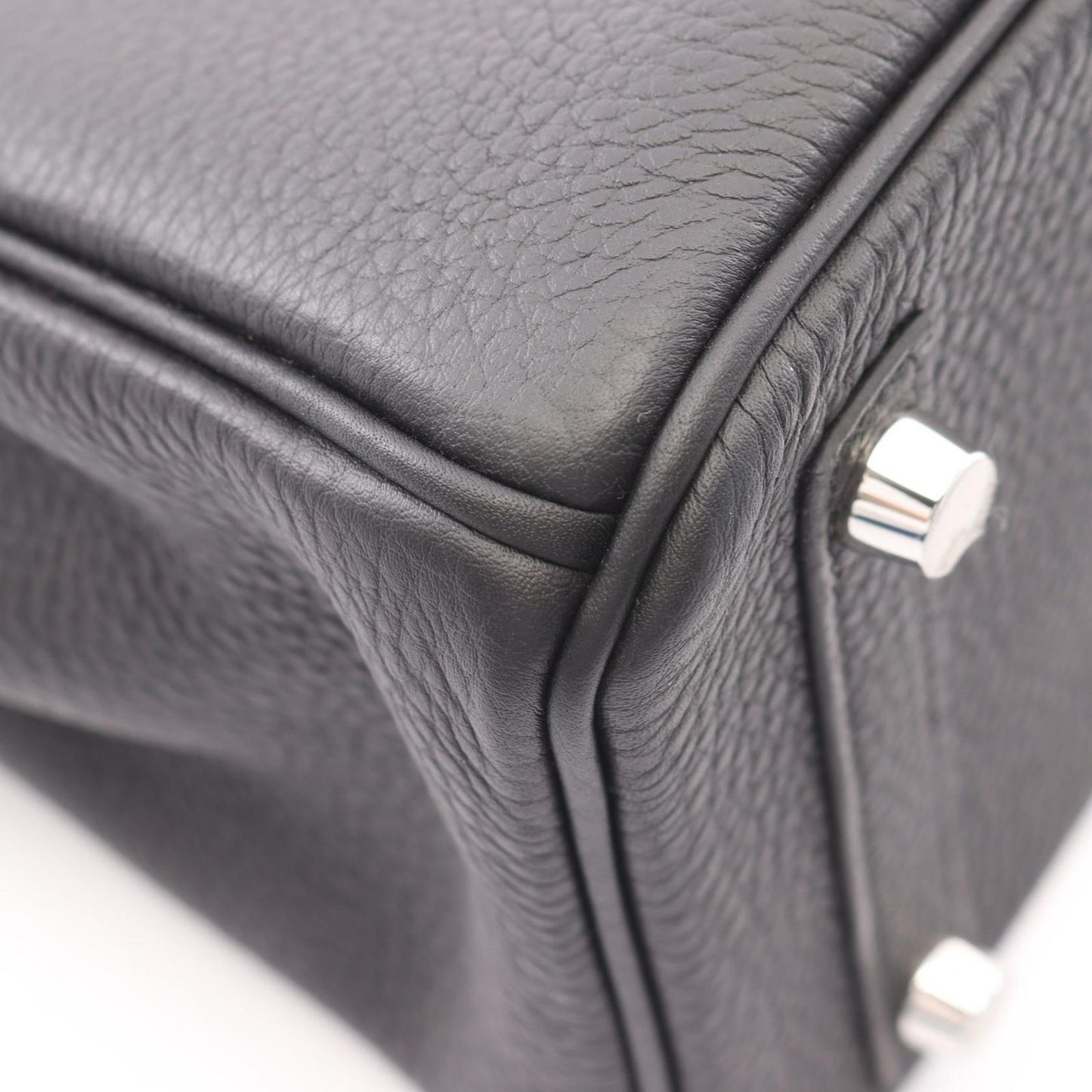 Hermes Handbag Birkin 25 Black Leather — view 6