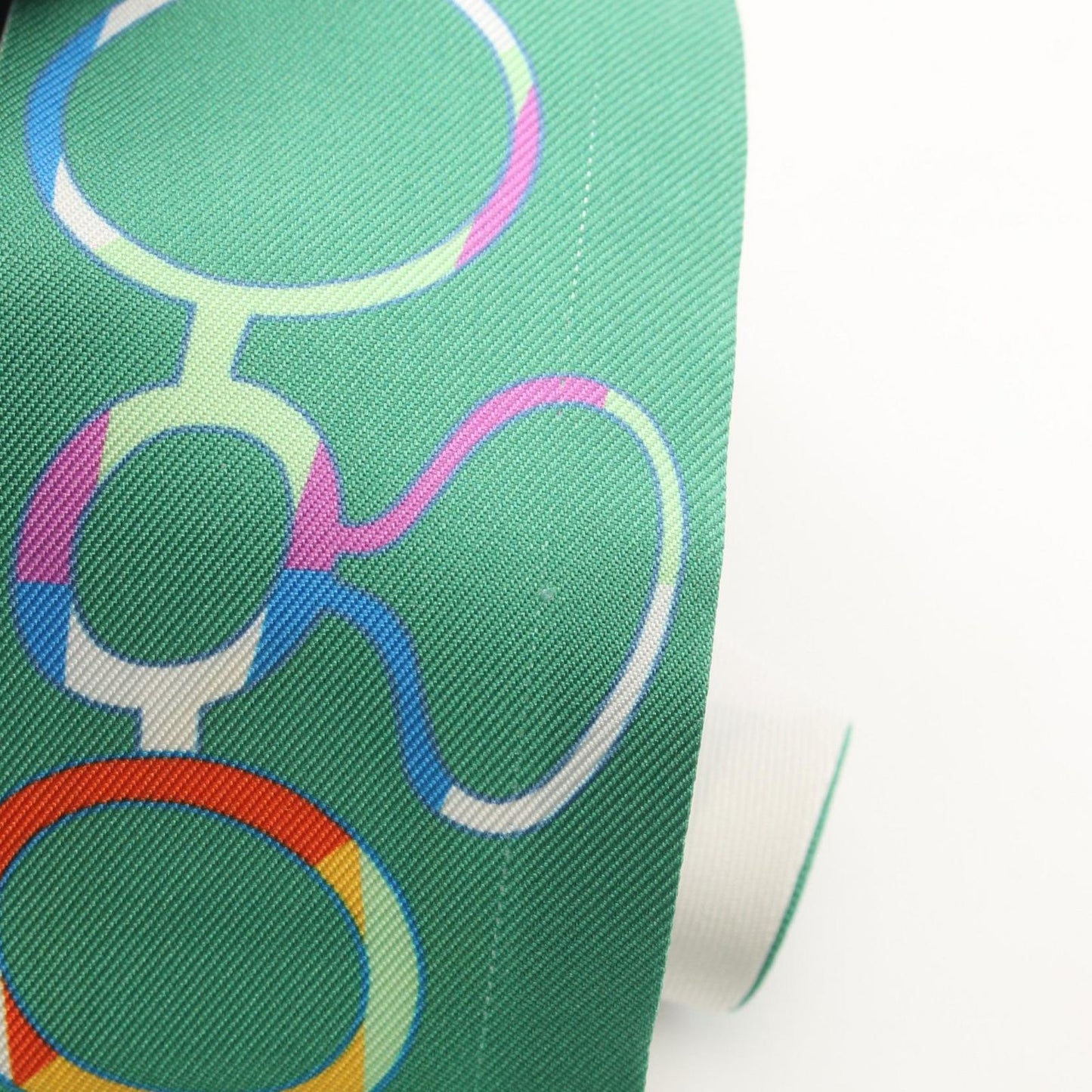Hermes Scarf Re Boucles Ribbon Silk — view 8