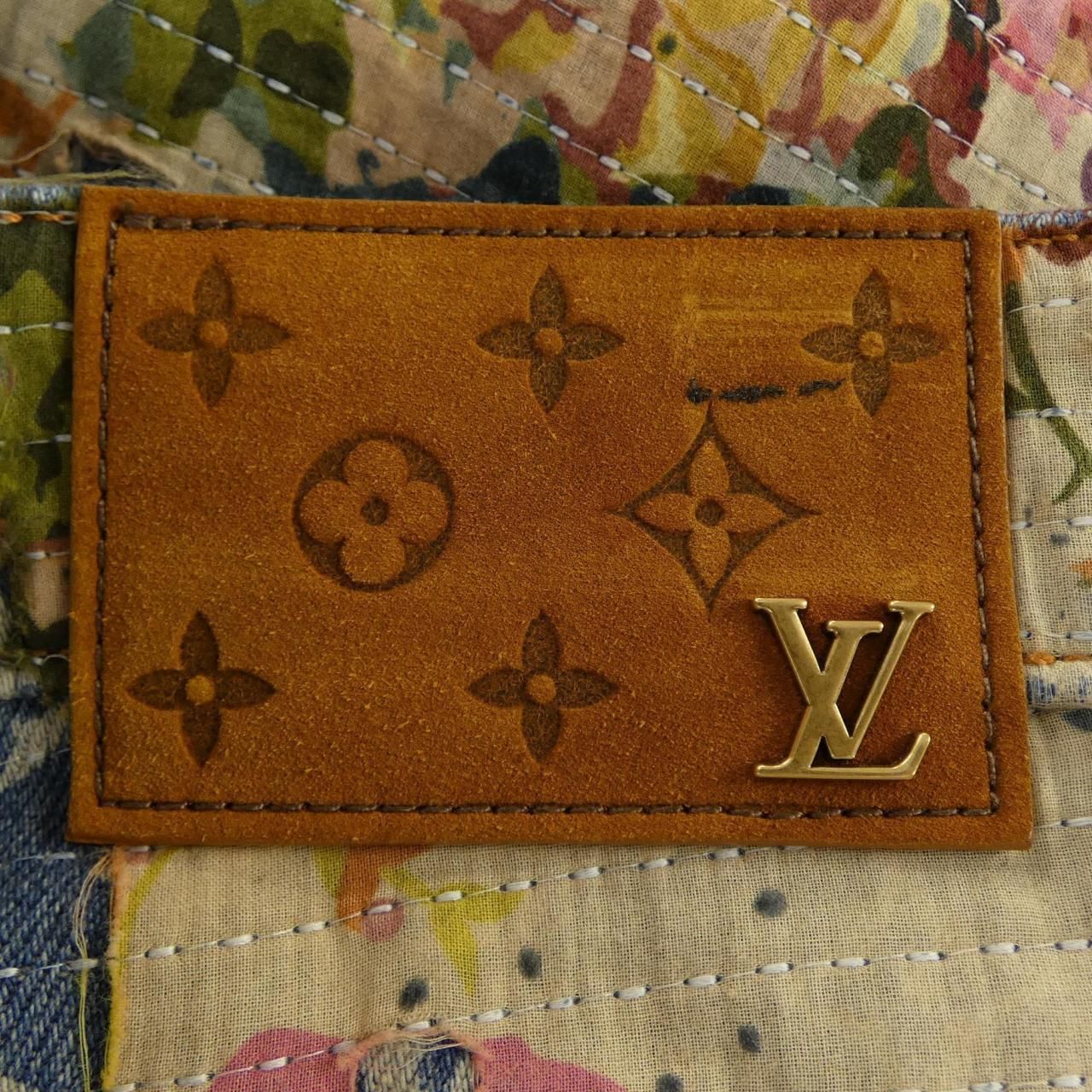 Louis Vuitton Destroyed Carpenter Bell Bottom Denim Jeans — view 6