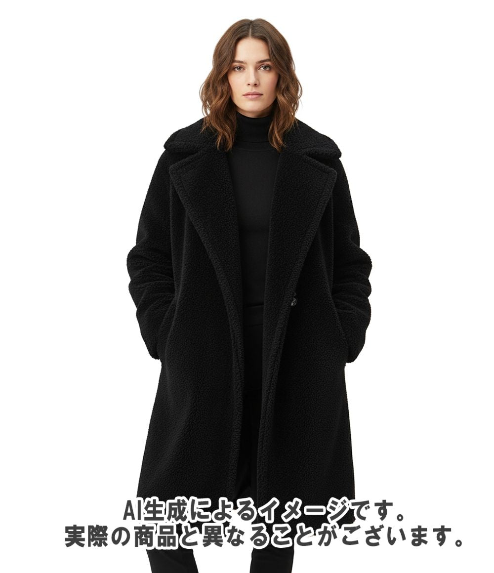 Max Mara Coat Oversize Double Breasted Alpaca Egg Line Long Teddy Bear Icon — view 9
