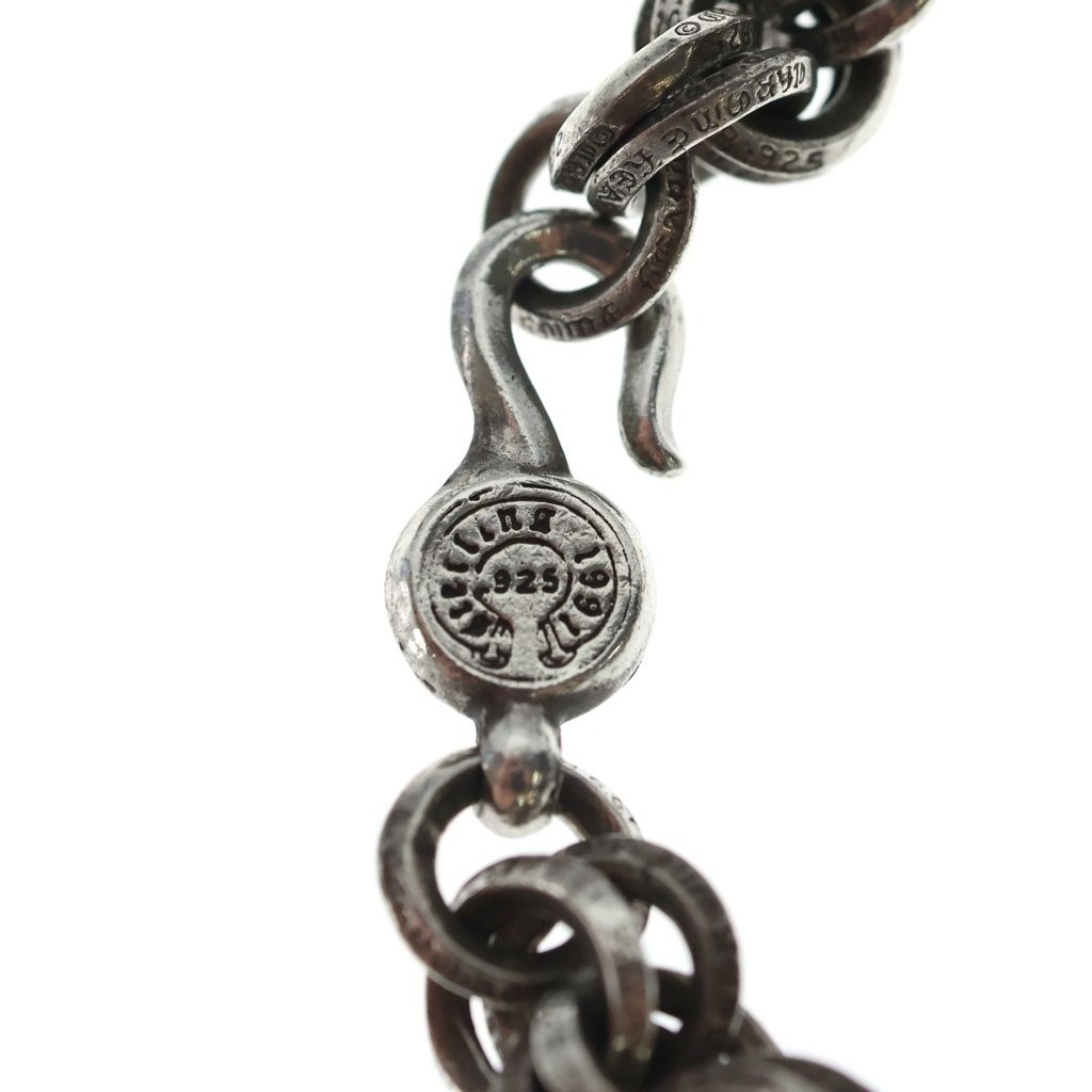 Chrome Hearts 2 Double B Ring Bracelet Silver — view 6