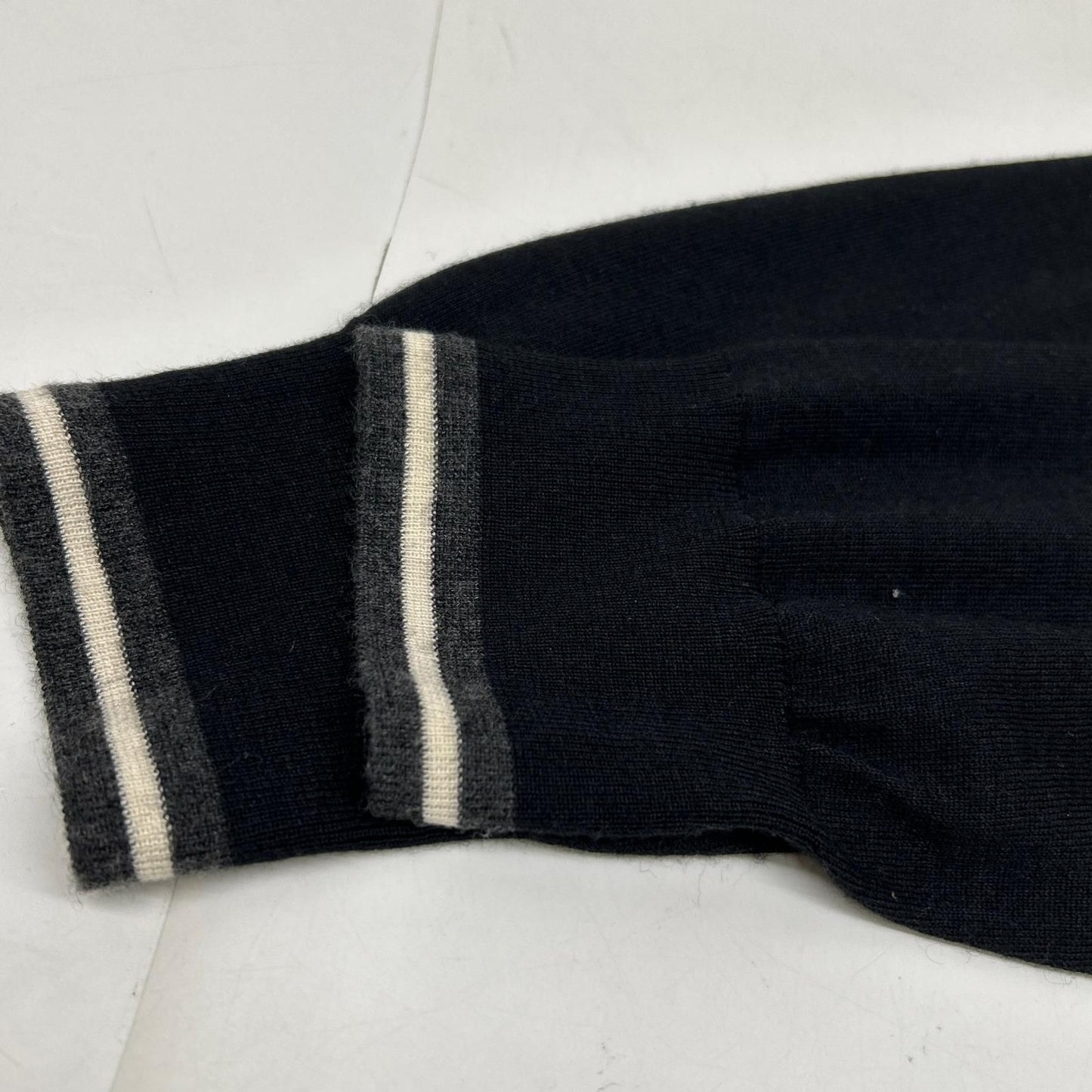 Hermes Black Cashmere 100 Zip Cardigan XL — view 8