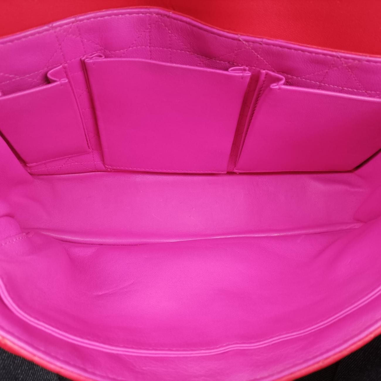 Dior Miss Cannage New Rock Red Lambskin Messenger — view 9