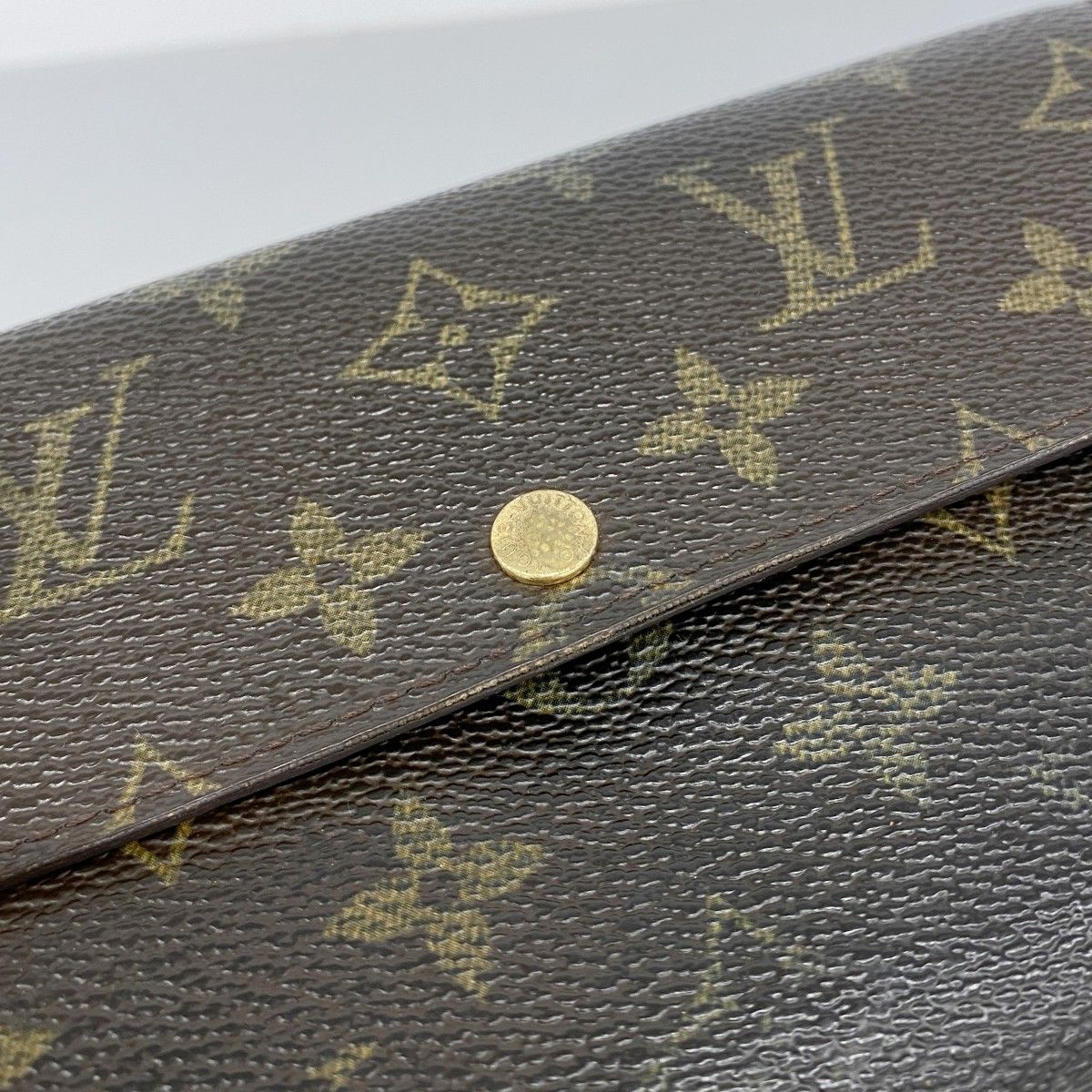 Louis Vuitton Wallet Monogram Pochette Porte-Monnaie Cles Brown — view 9