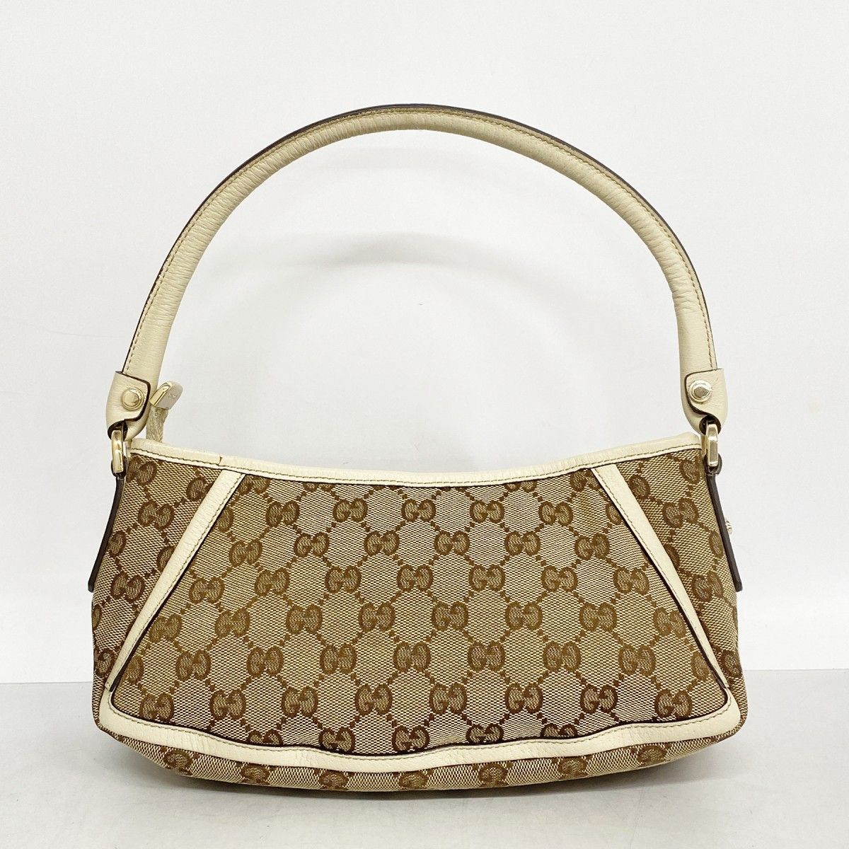 Gucci Handbag GG Canvas Abbey Beige Champagne Gold — view 9