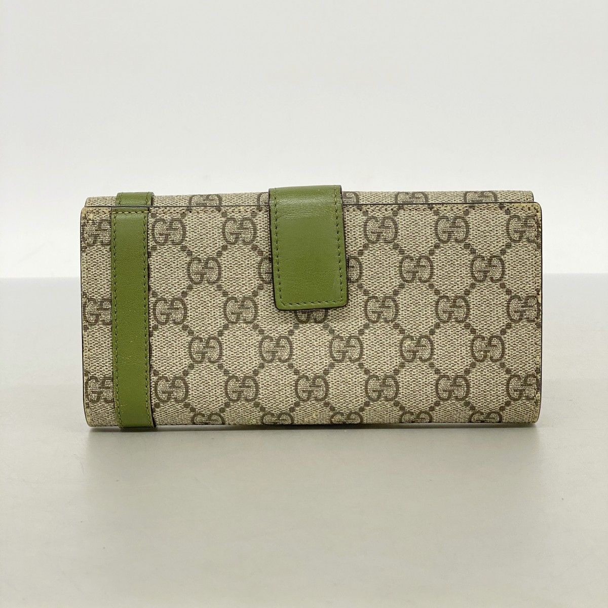Gucci Wallet GG Supreme Brown Khaki Gold — view 9