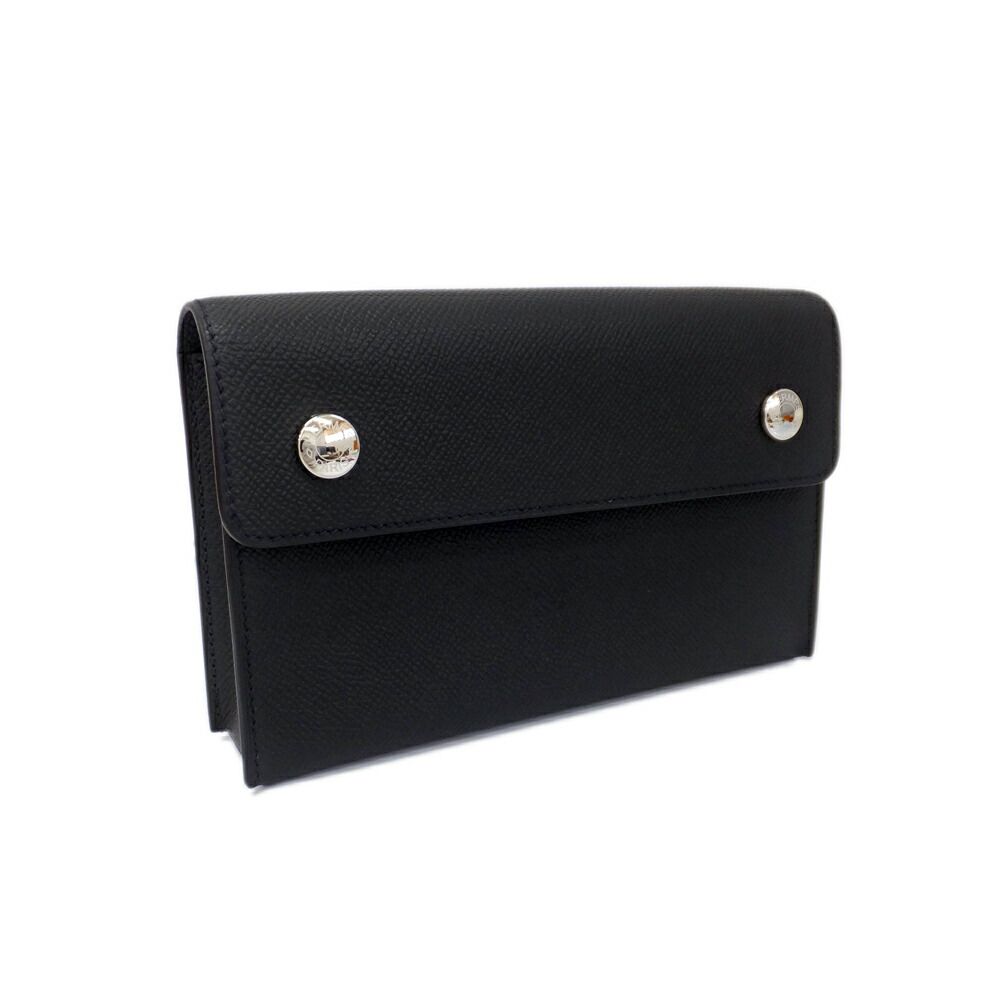 Hermes Heaven Nap to Go Shoulder Bag Black Epsom Silver Around — view 9