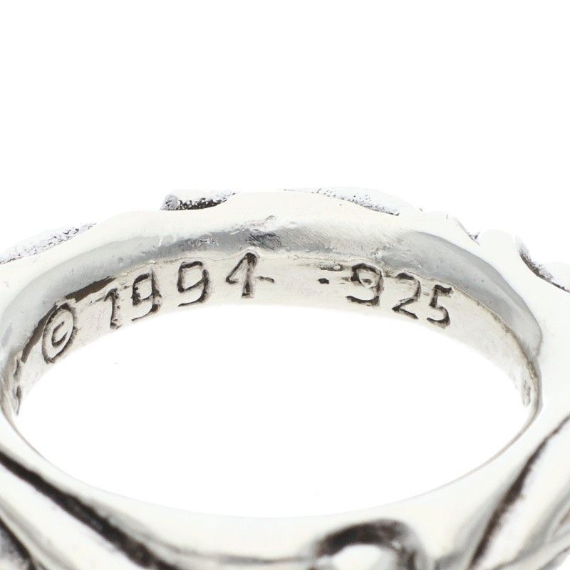 Chrome Hearts Scrl Band Scroll Silver Ring — view 5