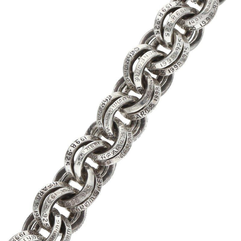 Chrome Hearts 1 Double B Ring Silver Bracelet — view 5