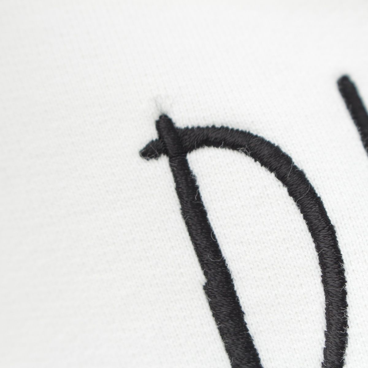 Dior Raymond Pettibon Embroidered Logo Hoodie Top White XS — view 9