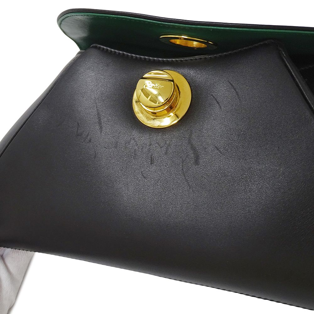 Cartier Clutch Panthère Leather Black — view 9