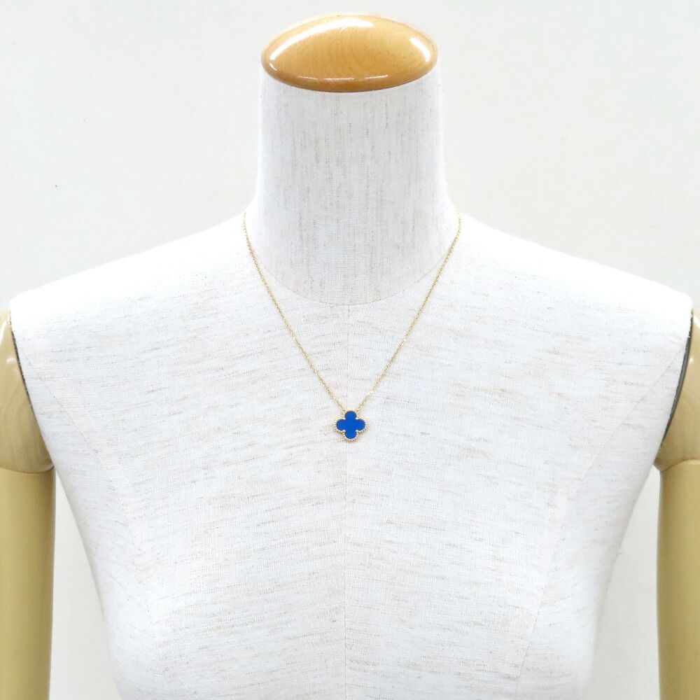 Van Cleef & Arpels Vintage Alhambra Pendant Blue Agede — view 9