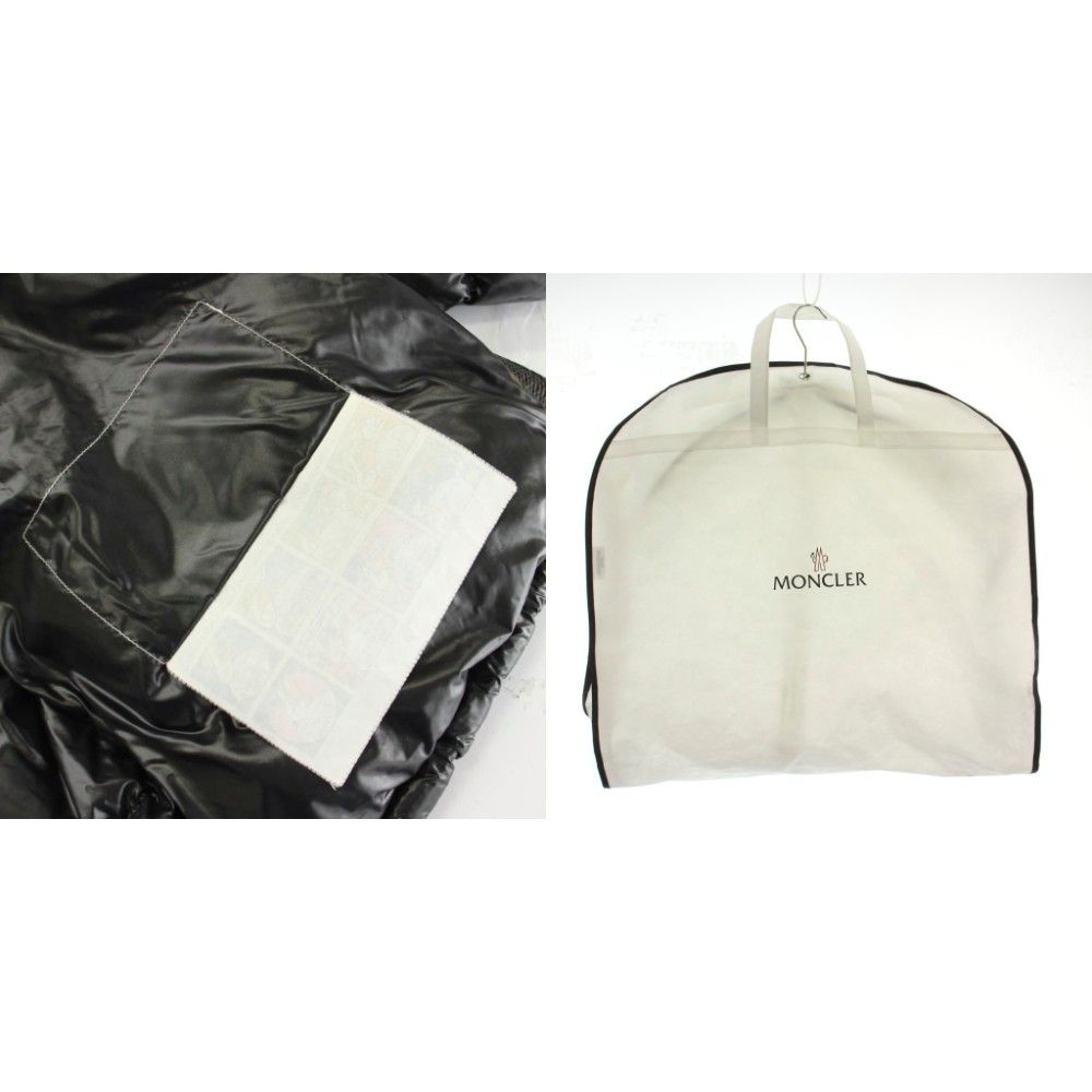 Moncler Maire Down Jacket Nylon Patch Logo 1 Black MW — view 9