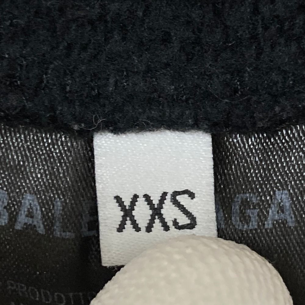 Balenciaga Damage Embroidery Logo Sweatshirt Hoodie Xxs Black White — view 9