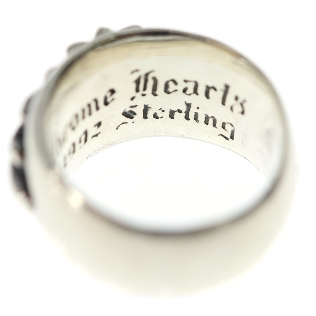 Chrome Hearts Flrl Crs Floral Cross Ring Silver — view 6