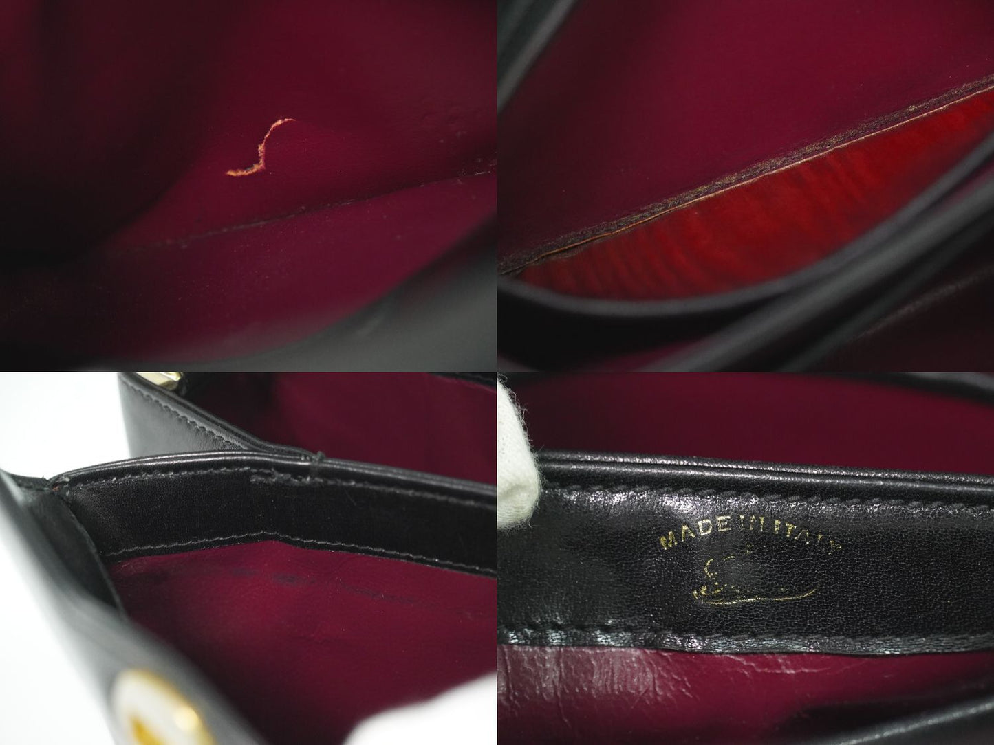Gucci Vintage Handbag Leather Black — view 9