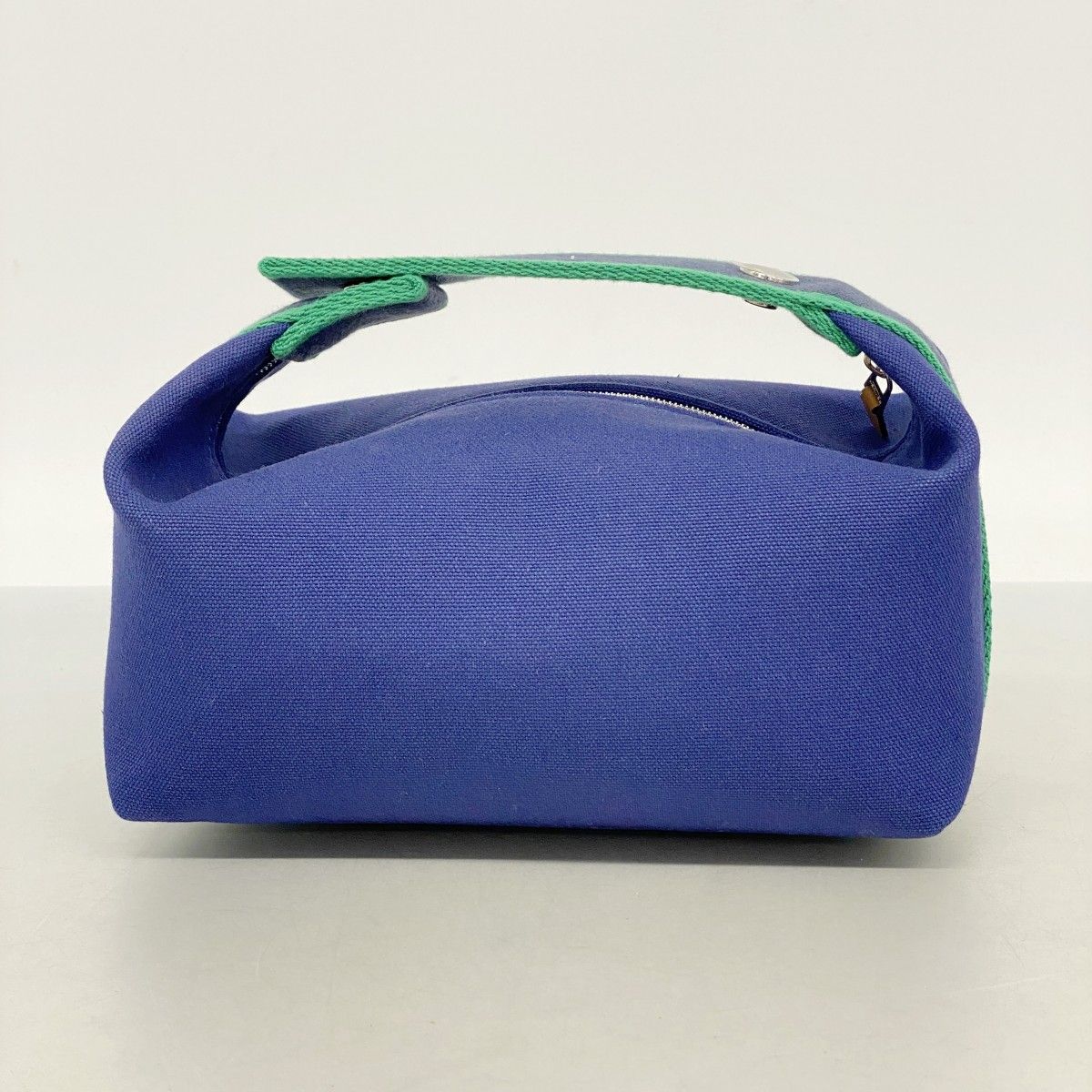 Hermes Handbag Brid-a-brac PM Canvas Marine Silver — view 8