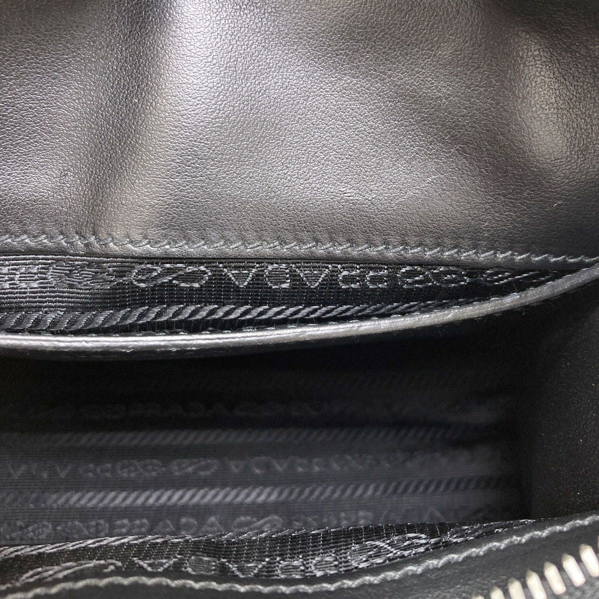 Prada Triangle 2-Way Handbag Saffiano — view 9