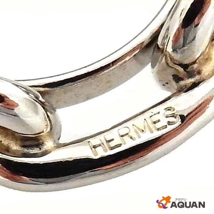 Hermes Chaine D'ancre Scarf Ring Silver — view 3