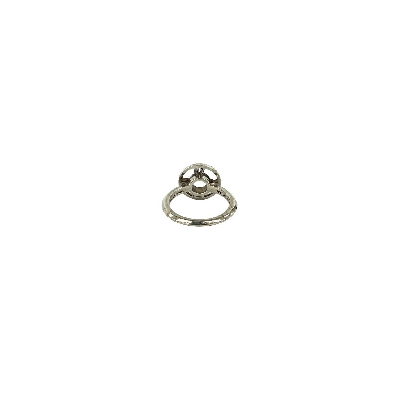 Tiffany & Co Vintage Atlas Medallion Ring 925 Sterling Silver — view 6