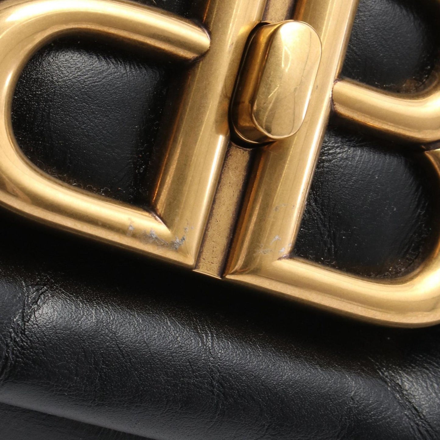 Balenciaga Shoulder Bag Monaco Black Leather Small — view 5