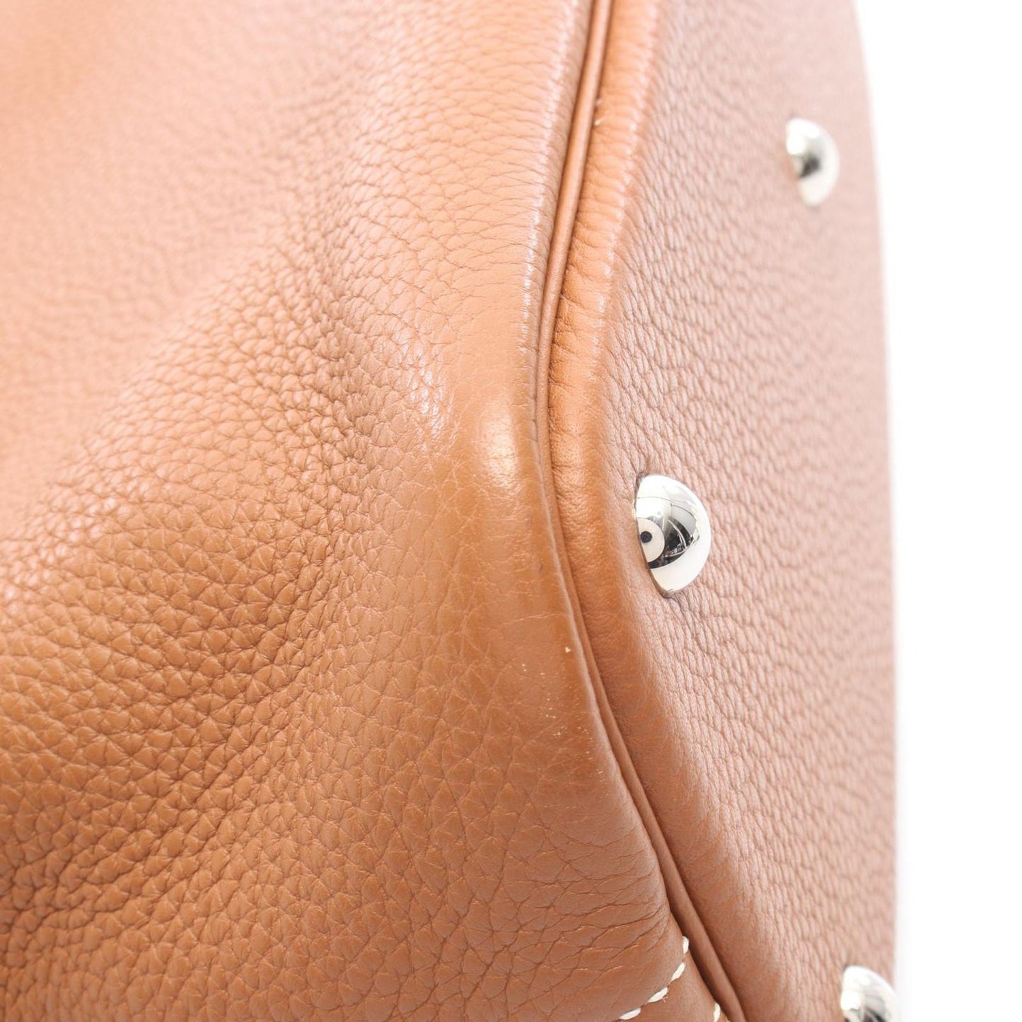 Hermes Handbag Bolide 31 2-Way Gold Leather — view 9