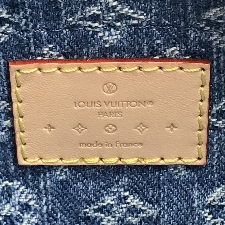 Louis Vuitton Monogram Papillon MM Denim Hand Reactive with Purse Pouch — view 9