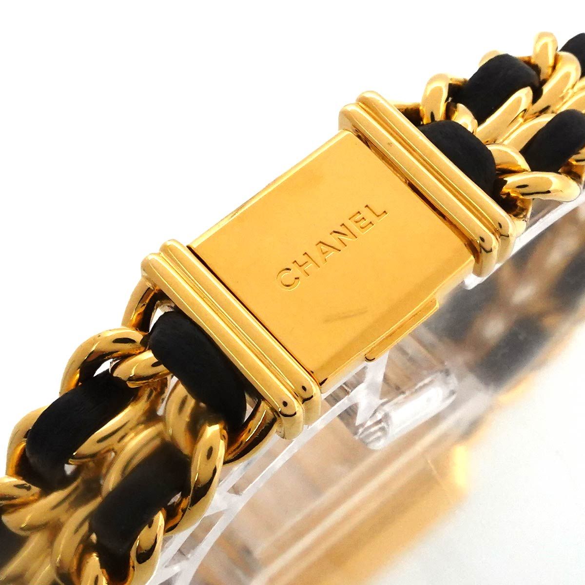 Chanel Premiere L Vintage Watch Black Gold — view 6