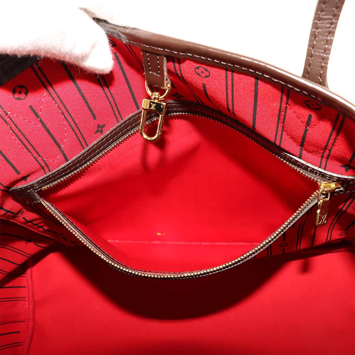 Louis Vuitton Damier Neverfull GM Tote Ebene Cerise Gold — view 9