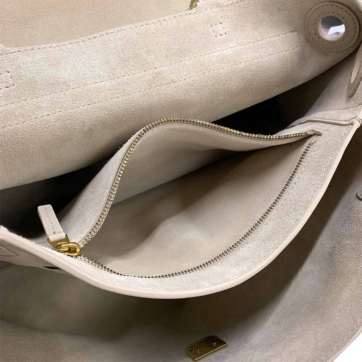 Bottega Veneta Ciao 2-Way Bag Leather Ecru Gold — view 9