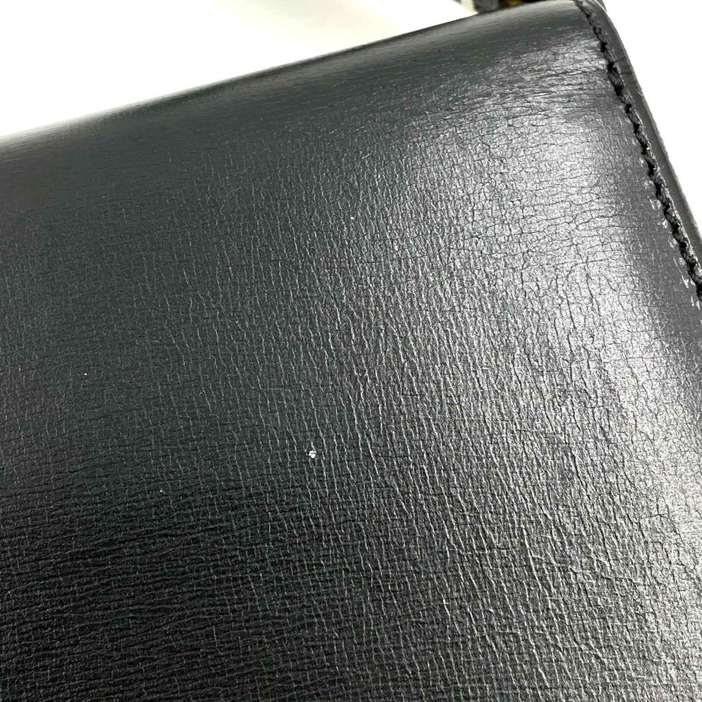Dior Limited CD Logo Leather Black Shoulder Bag Gold — view 9